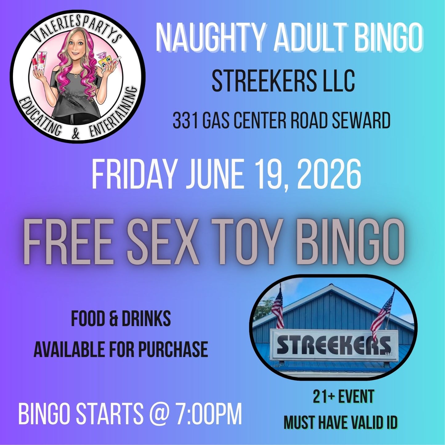 S€X Toy Bingo Free @Streekers