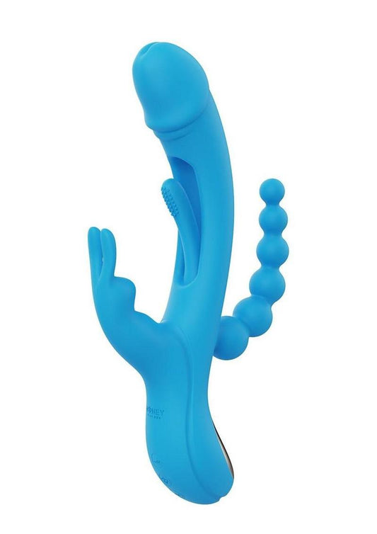 Kinky Finger Rechargeable Silicone Triple Stimulation Rabbit
