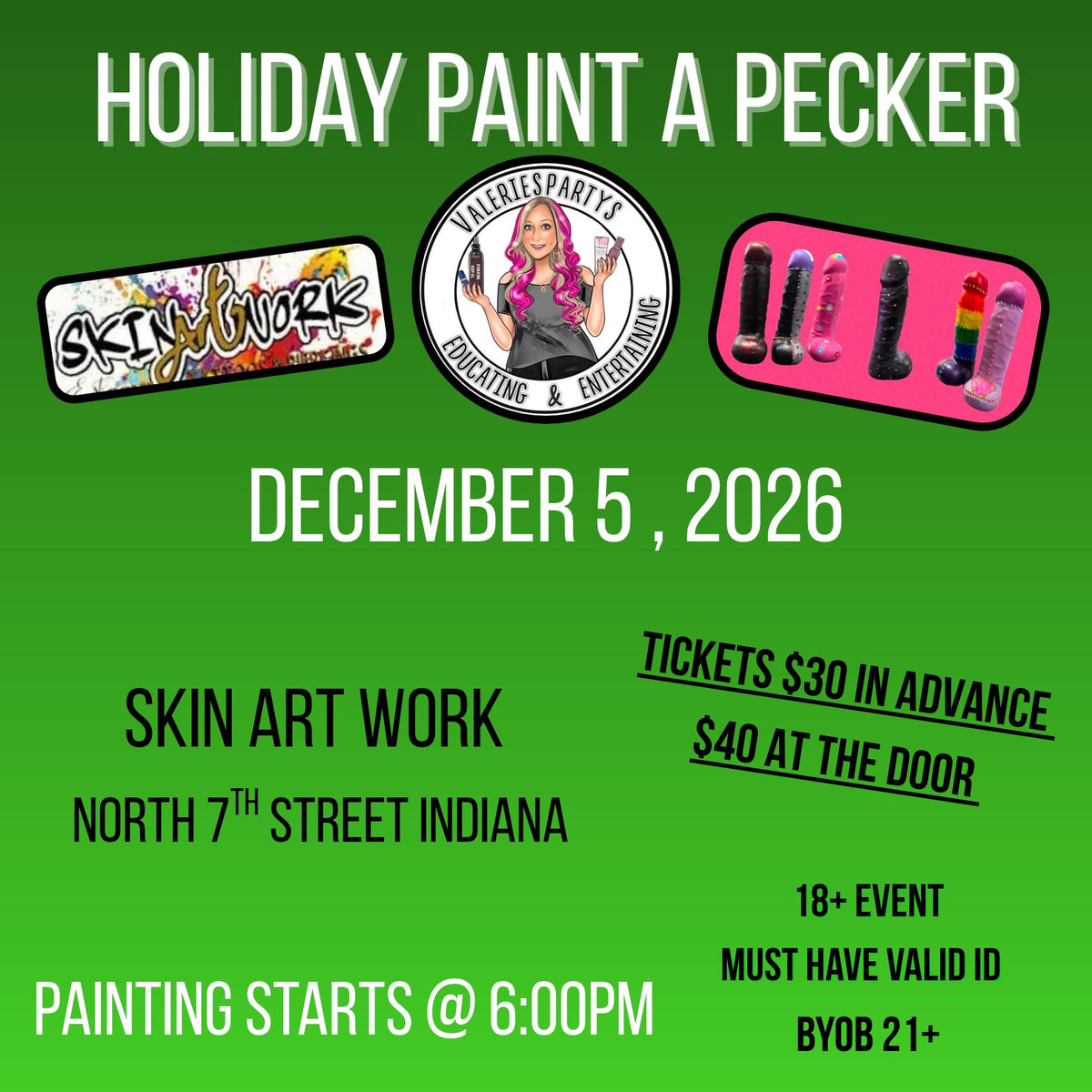 Holiday Paint A Pecker