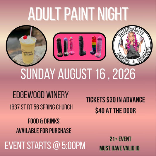Edgewood Winery 🎨 Adult Paint Night 🍆