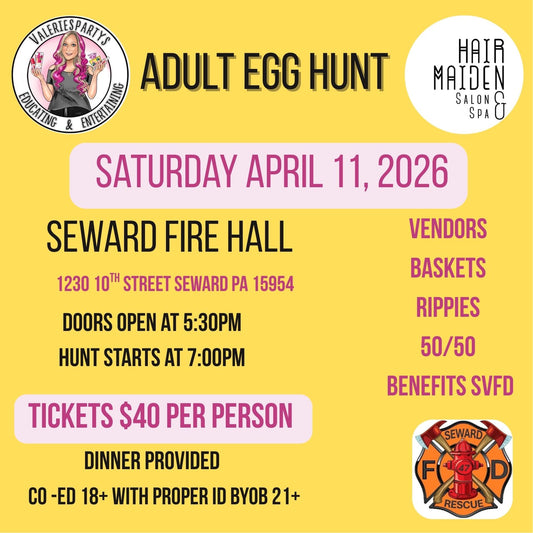 Adult Egg Hunt Seward Volunteer Fire Company