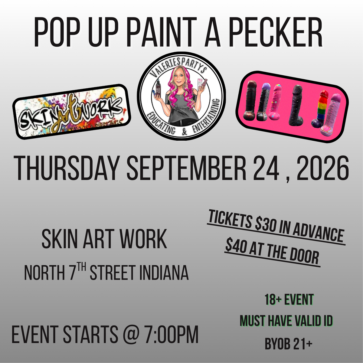 POP Up Paint A Pecker Night